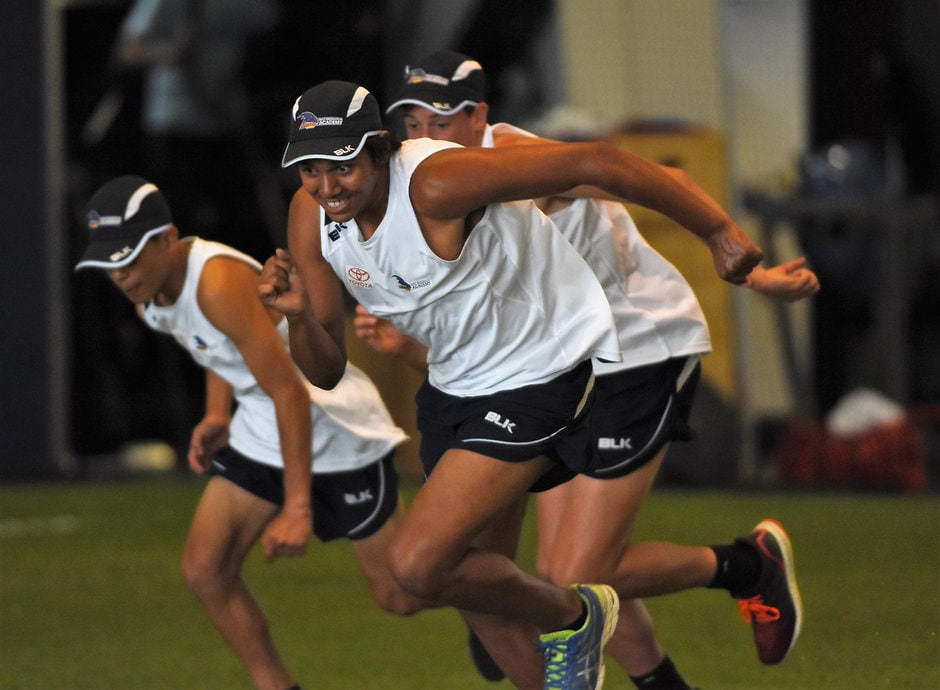 Adelaide - 2017 NGA Pics Adelaide's Next Generation Academy in action during a training session at the Club's West Lakes training facility - Photo by Adelaide Crows FC